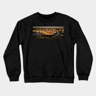 Staithes Village at Sunrise Crewneck Sweatshirt